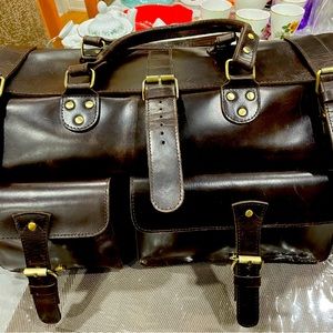 Genuine Leather Weekender Bag